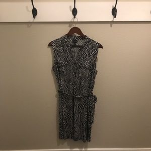 Zebra shirt dress